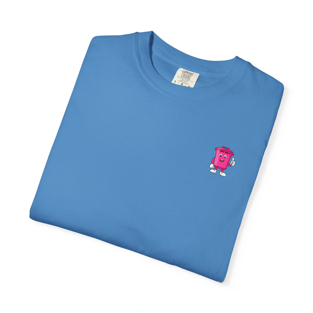 Nice Cans graphic T-shirt | pink blue retro text