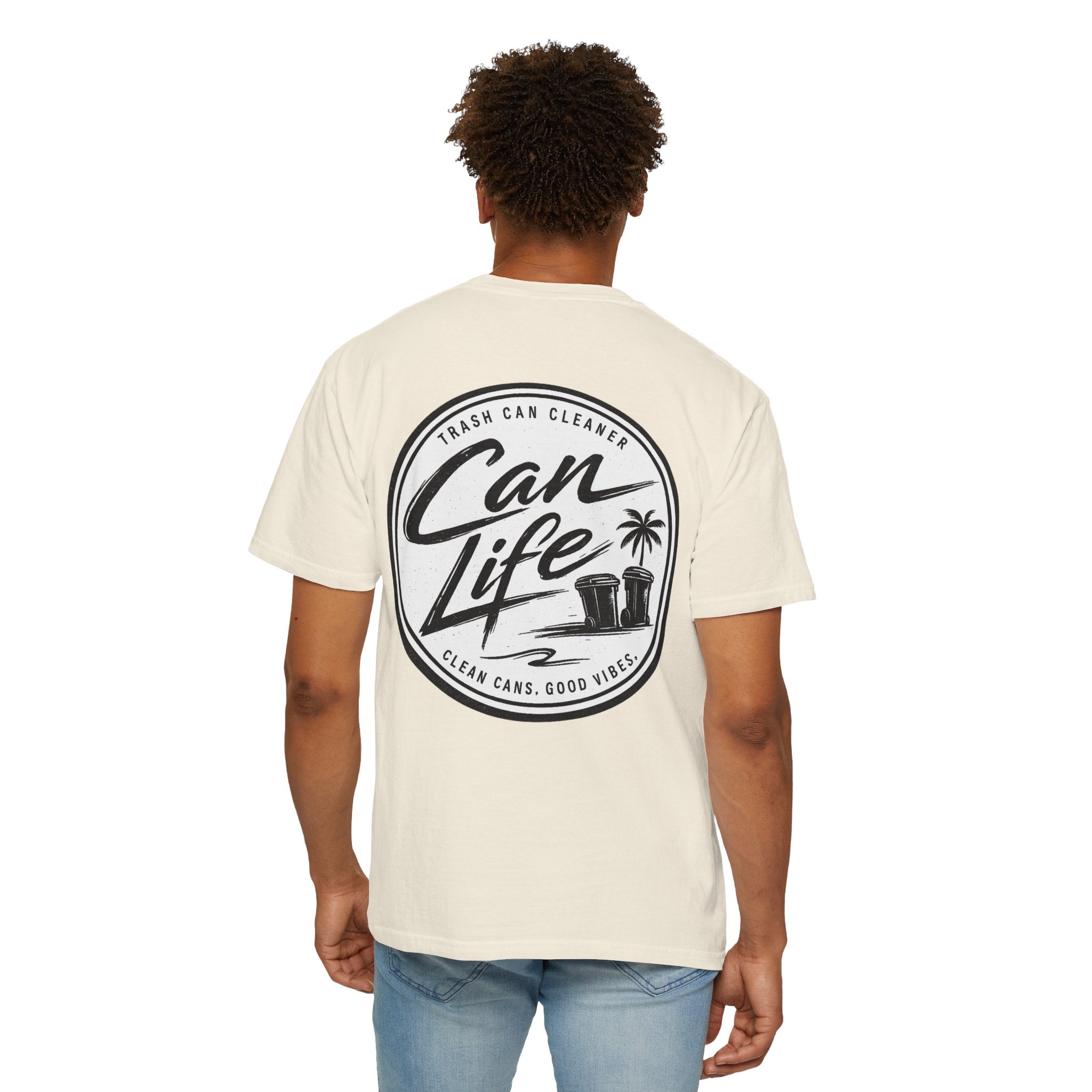 Can Life logo Can Life T-Shirt | Trash Can Cleaner graphic Tee