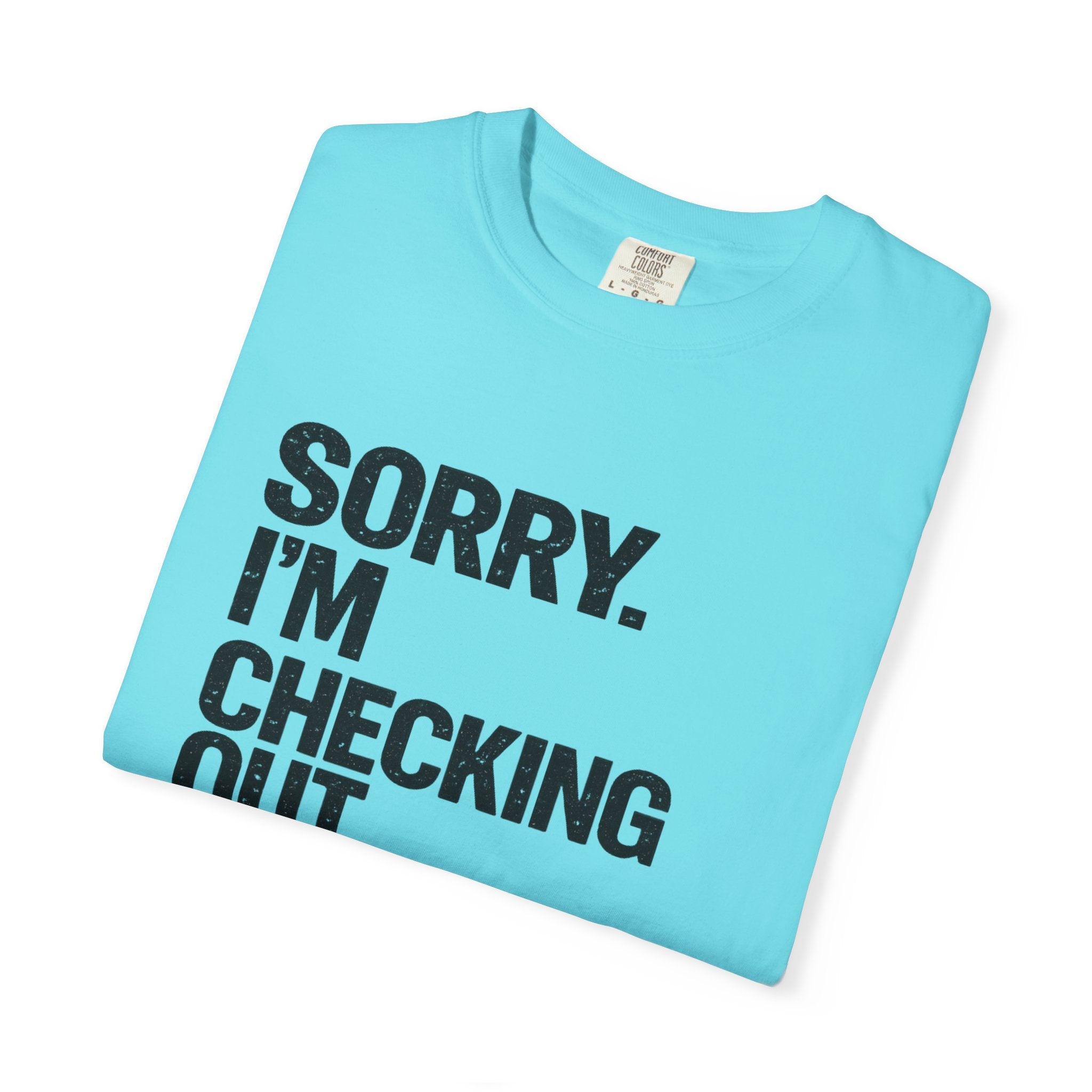 Sorry I'm Checking Out Your Cans T-Shirt | Trash Can Cleaner Graphic Tee