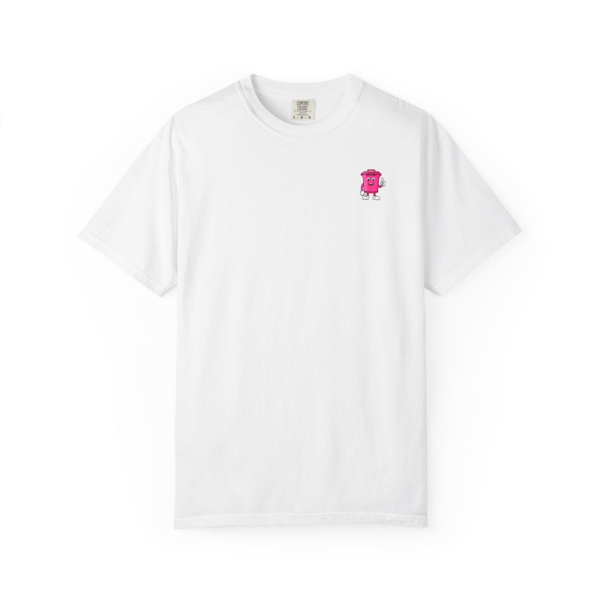 Nice Cans graphic T-shirt | pink blue retro text