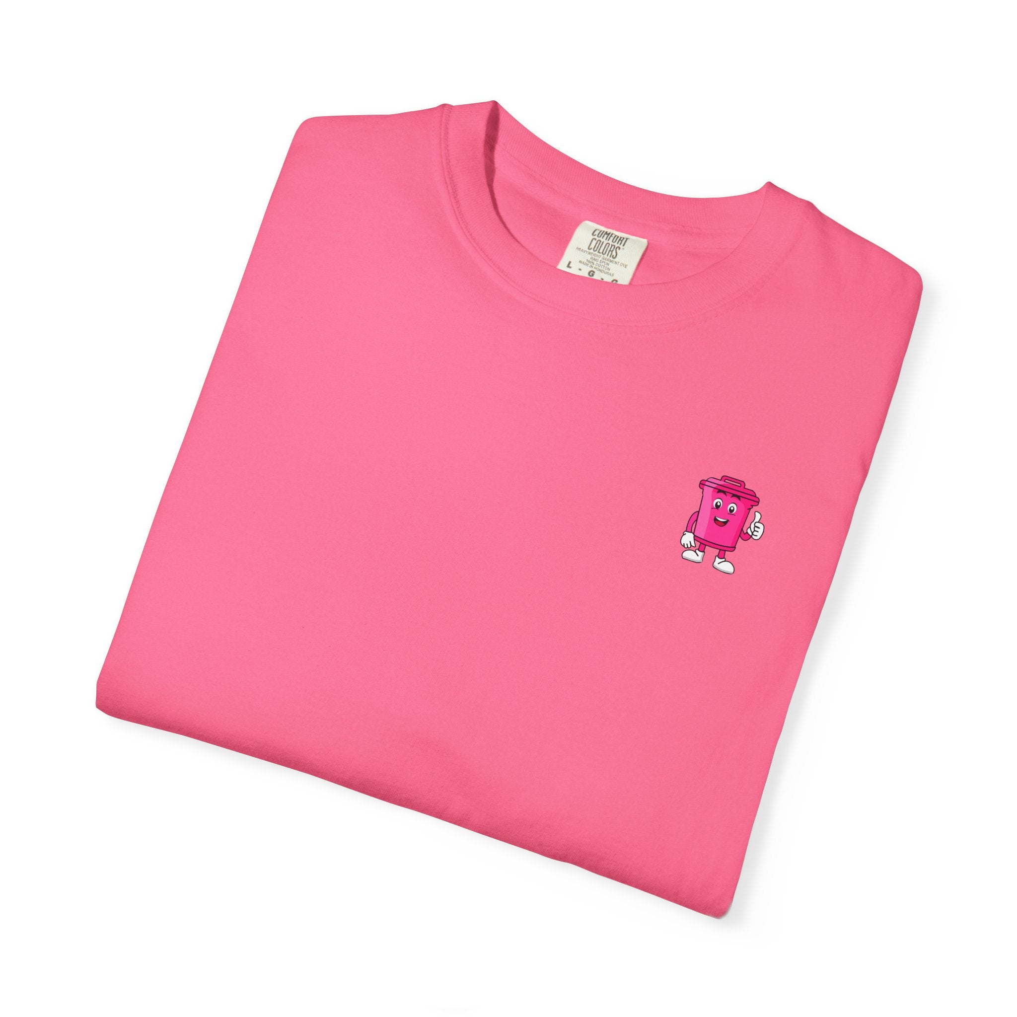 Nice Cans graphic T-shirt | pink blue retro text