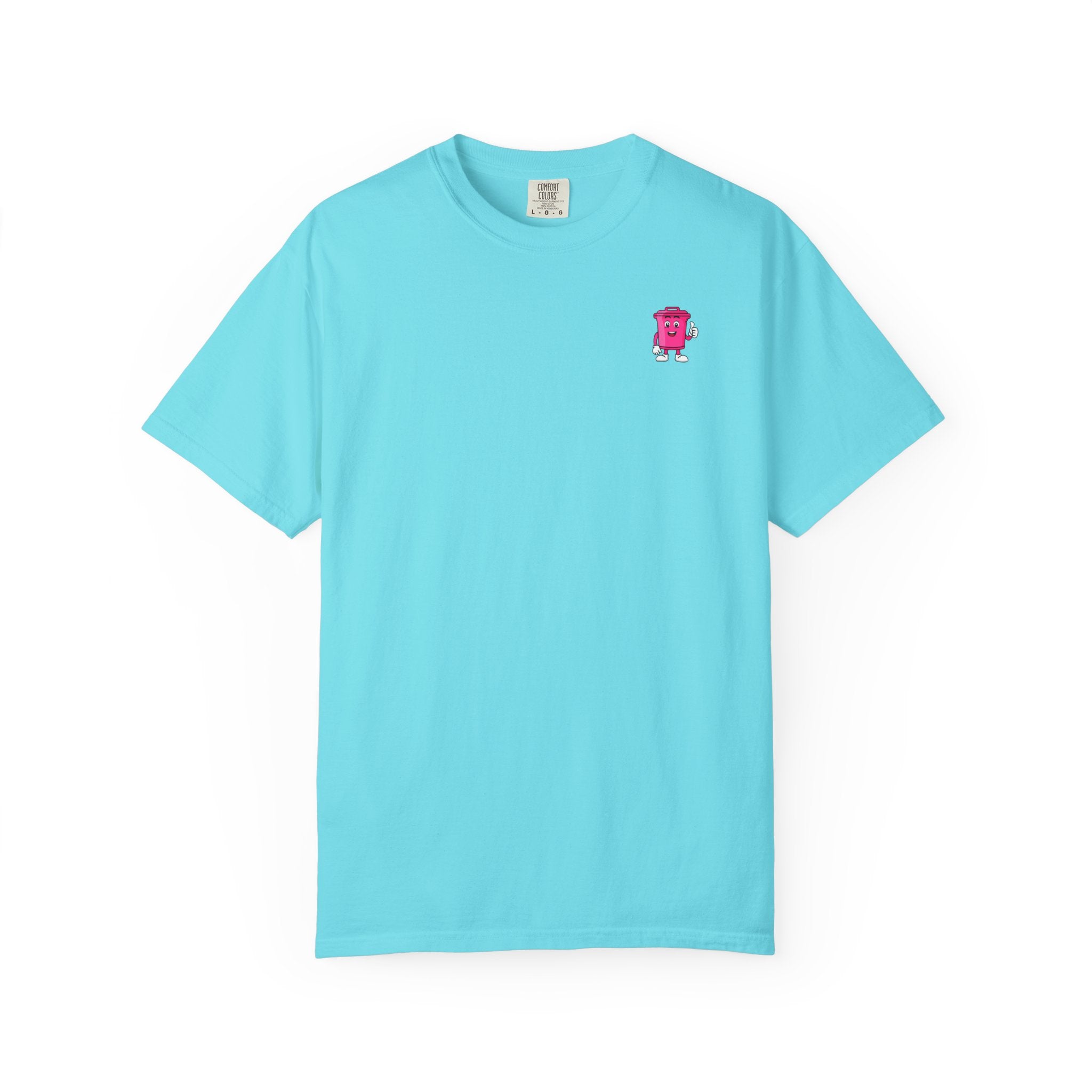 Nice Cans graphic T-shirt | pink blue retro text