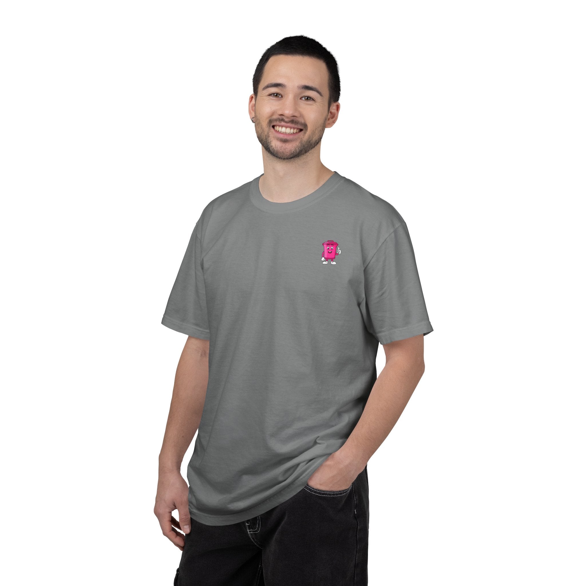 Nice Cans graphic T-shirt | pink blue retro text
