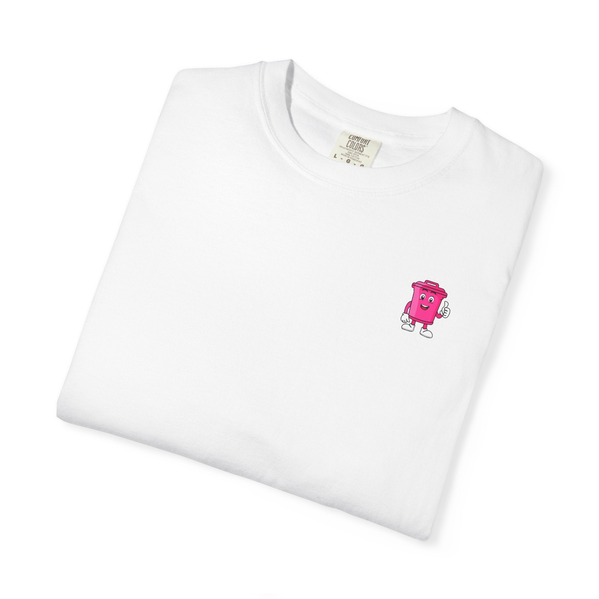Nice Cans graphic T-shirt | pink blue retro text